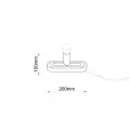 lampa gabinetowa MINOS G - 20 cm - beżowy piasek 2041  - Antigo