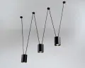 Lampa wisząca potrójna VIWIN czarna 9022 SHILO DOHAR