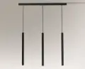Lampa wisząca 3xGU10 YABU czarna 5527 SHILO
