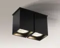 Tuba natynkowa podwójna TODA czarna 1104 SHILO