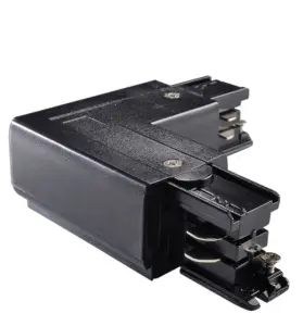 Łącznik L zamienny lewy-prawy do szynoprzewodu 3F 230V - Czarny 8117 (Shilo) Antigo