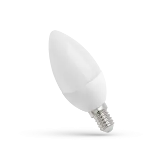 ŻARÓWKA śWIECZKA LED 4W E14 BARWA CIEPŁA 3000K 340LM 230V SPECTRUMLED
