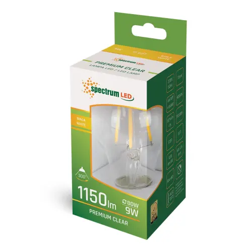 ŻARÓWKA LED 9W 4000K E27 WOJ+14339 SPECTRUMLED