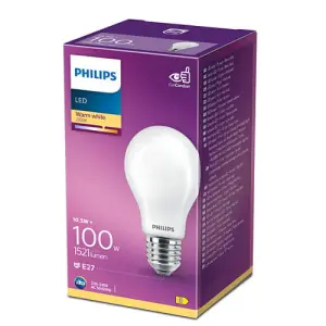 Żarówka E27 LED 10,5W=100W 1521lm 2700K A60 Philips