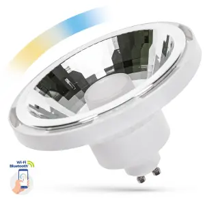 ŻARÓWKA ściemnialna SMART LED AR111 GU10 10W 30°  barwa 3000K-5800K SPECTRUMLED