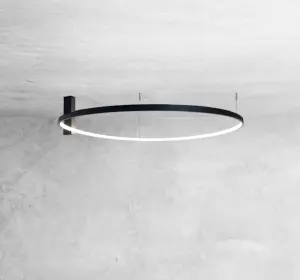 Plafon AGARI 87cm 1340 czarny barwa ciepła 3000K SHILO