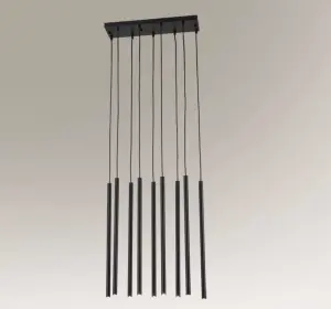 Lampa wisząca 9xG9 KOSAME czarna 7852 SHILO