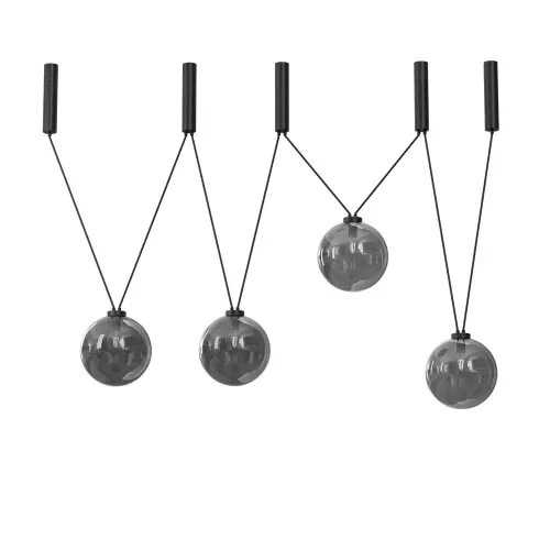 Lampa wisząca czarna iO 9146 DOHAR