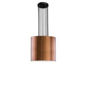 Lampa wisząca IHI - Czarna-miedziany (480 mm) 9493 (Dohar) Antigo