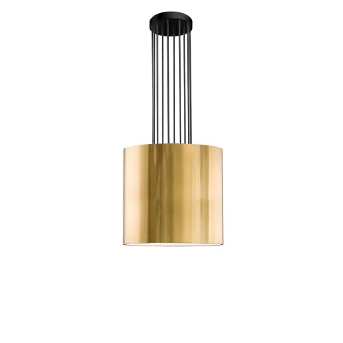 Lampa wisząca IHI - Czarna-mosiężny (480 mm) 9492 (Dohar) Antigo