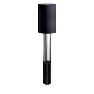 Lampa podłogowa IHI BLACK 9008 czarny abażur SHILO DOHAR