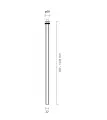 Spot tuba rurka ALHA T CHROME 70cm 9062 SHILO DOHAR