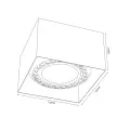 Plafon Cage - out 0-1 - Czarny (85mm) 1267 Brosline