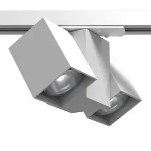 Spot Cube track 2 - Biały - szynoprzewód 230V (90mm) 6263 Brosline