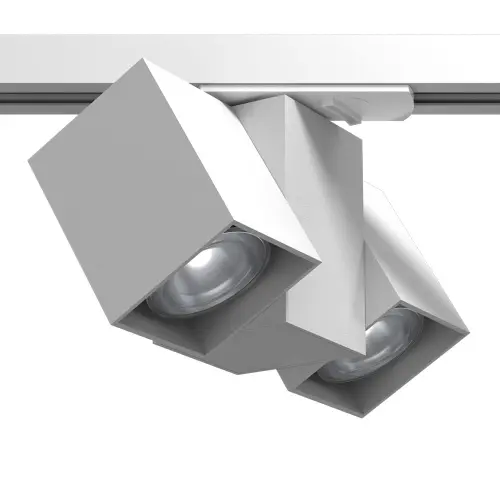 Spot Cube track 2 - Biały - szynoprzewód 230V (90mm) 6263 Brosline