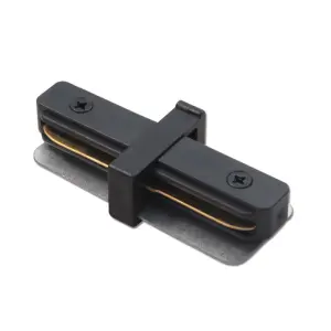 Łącznik prosty szynoprzewodu 1 - fazowego 230V - Czarny 6304 Brosline