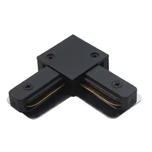 Łącznik L szynoprzewodu 1 - fazowego 230V - Czarny  6306 Brosline