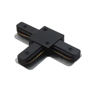 Łącznik T szynoprzewodu 1 - fazowego 230V - Czarny  6308 Brosline