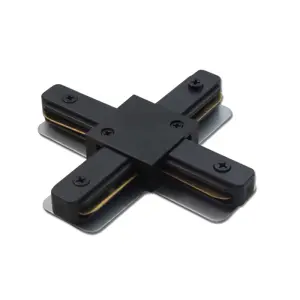 Łącznik krzyżowy szynoprzewodu 1 - fazowego 230V - Czarny 6335 Brosline