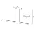 Wisząca Slim P - Biały (1200mm) 5002 Brosline