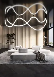 Lampa wisząca podtynkowa Hebi 286cm 3000K LED 28W 3020 Shilo