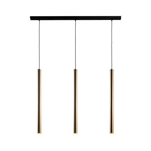 Lampa wisząca Akadi 3 - Mosiądz polerowany-czarna (700 mm) 8885 (Amplex) Antigo