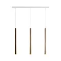 Lampa wisząca Akadi 3 - Mosiądz polerowany-biała (700 mm) 8886 (Amplex) Antigo