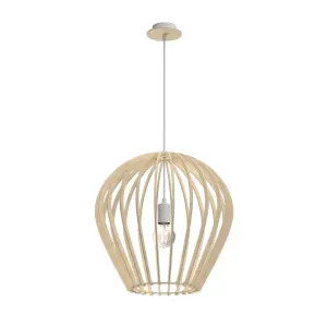 Lampa wisząca Bala - Naturalna sklejka (460 mm) 5016 (Amplex) Antigo