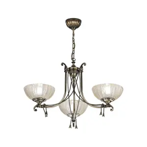 Lampa wisząca Granada 3 - Patyna połysk (710 mm) 8313 (Amplex) Antigo
