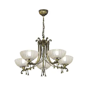 Lampa wisząca Granda 5 - Patyna połysk (810 mm) 8315 (Amplex) Antigo