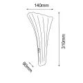 Kinkiet Petalo - Patyna mat-złoty (310 mm) 8795 (Amplex) Antigo