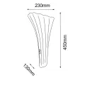 Kinkiet Petalo - Patyna mat-złoty (450 mm) 8798 (Amplex) Antigo