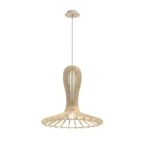 Lampa wisząca Rina - Naturalna sklejka (460 mm) 5018 (Amplex) Antigo