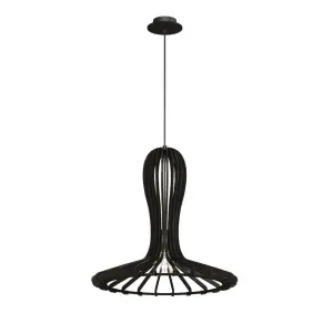 Lampa wisząca Rina - Czarna sklejka (460 mm) 5021 (Amplex) Antigo