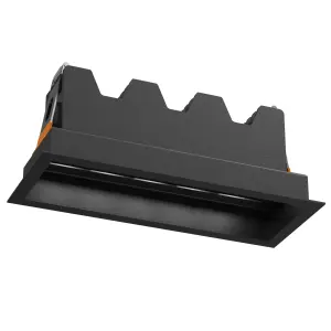 Lampa wpuszczana A - Glare in 5 - Czarna 3000K 3046 (Brosline) Antigo