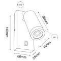 Kinkiet Doku - Czarny 4025 (Brosline) Antigo