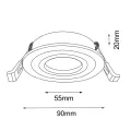 Lampa wpuszczana Tochi in - Biała 3025 (Brosline) Antigo