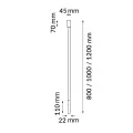 Plafon alha N - Czarny (1200 mm) 9250 (Dohar) Antigo