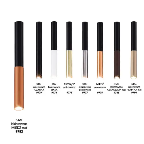 Końcówka wymienna- Miedź lakierowana mat 9782 (Dohar) Antigo