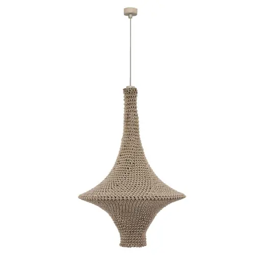 Lampa wisząca Alda L - Beżowa (500 mm) 5119 (Shilo) Antigo