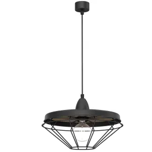 Lampa wisząca Alkaba - Czarna-platyna mat (325 mm) 5013 (Shilo) Antigo