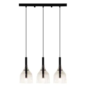 Lampa wisząca Botor 3 - Czarna (530 mm) 5096 (Shilo) Antigo