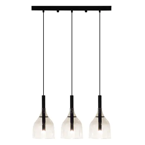 Lampa wisząca Botor 3 - Czarna (530 mm) 5096 (Shilo) Antigo