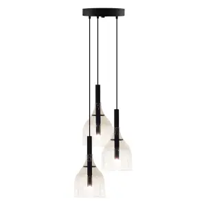Lampa wisząca Botor O 3 - Czarna (200 mm) 5097 (Shilo) Antigo