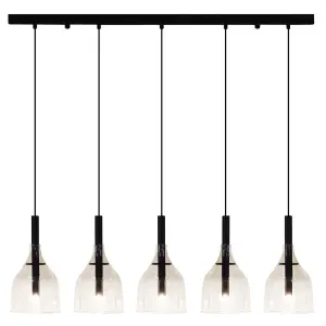 Lampa wisząca Botor 5 - Czarna (910 mm) 5098 (Shilo) Antigo