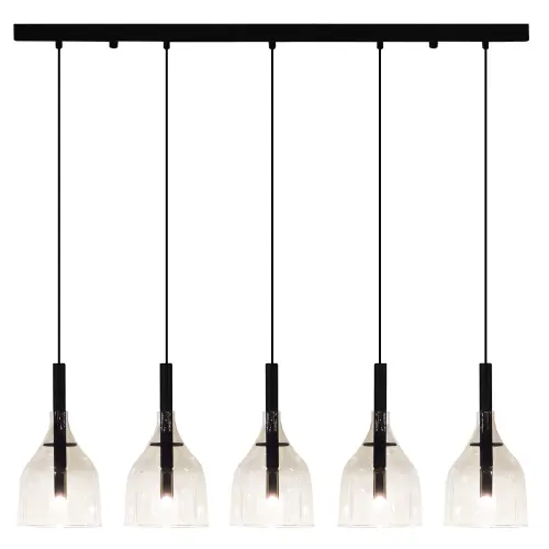 Lampa wisząca Botor 5 - Czarna (910 mm) 5098 (Shilo) Antigo