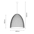 Lampa wisząca Gandra 60x60 - Czekolada mat 5040 (Shilo) Antigo