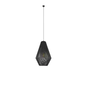 Lampa wisząca Hagata 1 - Szara (400 mm) 5124 (Shilo) Antigo
