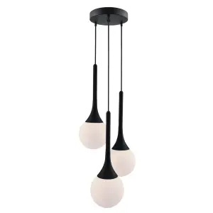 Lampa wisząca Jun 3 - Czarna (200 mm) 5170 (Shilo) Antigo