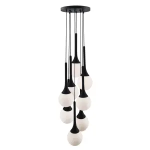 Lampa wisząca Jun 8 - Czarna (320 mm) 5171 (Shilo) Antigo